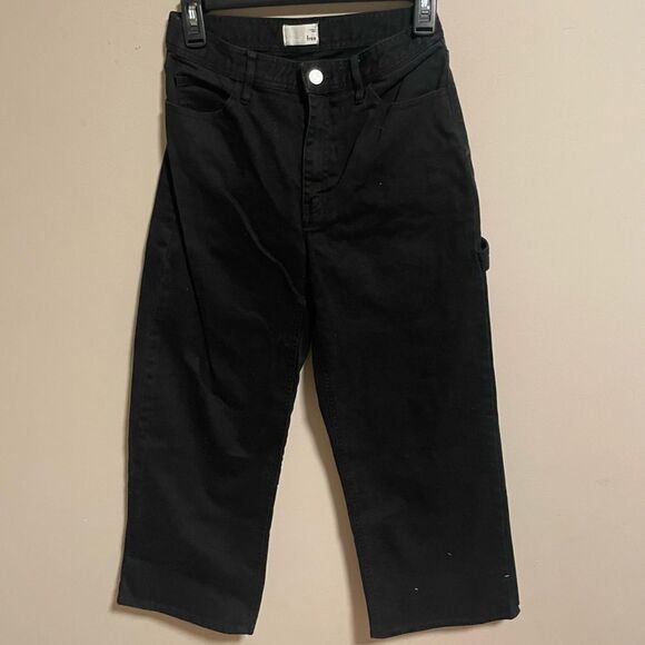 Aritzia Wilfred Free Ashika Carpenter Wide Straight Leg Pants High Waist- Size 2 - Picture 1 of 7